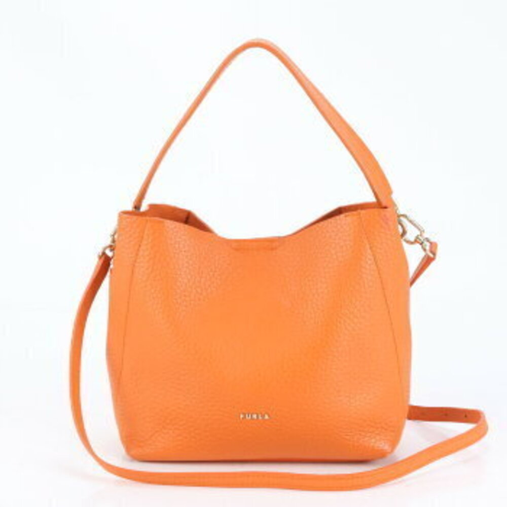Furla GRACE Hobo Leather Crossbody Bag Handbag To… - image 1